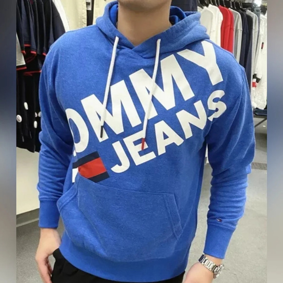 Tommy Hilfiger Other - VTG Tommy Hilfiger pullover hooded sweatshirt, red whit blue mens size XLG